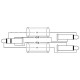 Omnitronic - Adaptercable 3.5 Jack/2xJack 6m bk 2