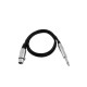 Omnitronic - Adaptercable XLR(F)/Jack mono 0.9m bk 2