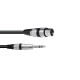 Omnitronic - Adaptercable XLR(M)/Jack stereo 0.9m bk 1