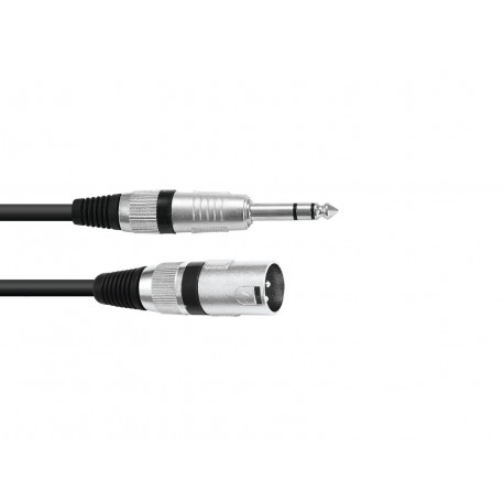 Omnitronic - Adaptercable XLR(M)/Jack stereo 5m bk 1