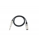 Omnitronic - Adaptercable XLR(M)/Jack mono 0.9m bk 2