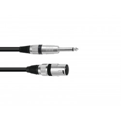 Omnitronic - Adaptercable XLR(M)/Jack mono 2m bk 1