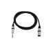 Omnitronic - Adaptercable XLR(M)/Jack mono 2m bk 2