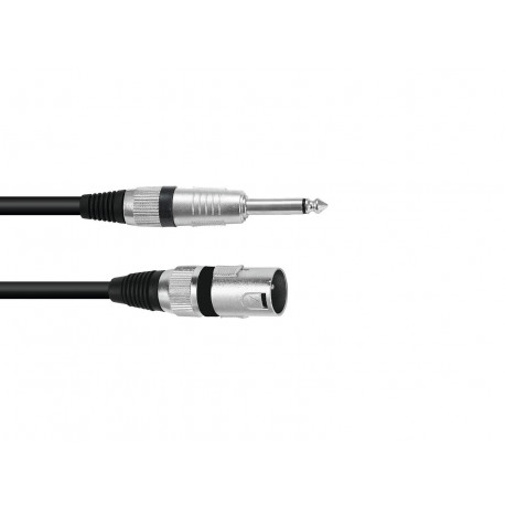 Omnitronic - Adaptercable XLR(M)/Jack mono 5m bk 1