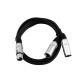 Omnitronic - Adaptercable XLR(F)/2xXLR(M) 3m bk 2