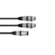 Omnitronic - Adaptercable XLR(M)/2xXLR(F) 1.5m bk 6