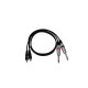 Omnitronic - Adaptercable 2xJack/2xRCA 1m bk 2