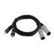 Omnitronic - Adaptercable 2xXLR(M)/2xRCA 3m bk 2