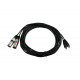 Omnitronic - Adaptercable 2xXLR(M)/2xRCA 6m bk 2