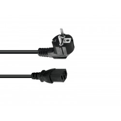 Omnitronic - IEC Power Cable 3x0.75 1.5m bk 1