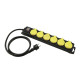 Eurolite - Distributor 6-fold IP44 bk 1.5m 1