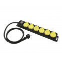 Eurolite - Distributor 6-fold IP44 bk 1.5m