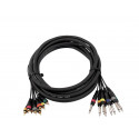 Omnitronic - Snake cable 8xRCA/8xJack mono 15m