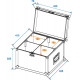 Roadinger - Flightcase 4x TMH-6/7/8/9 2