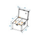 Roadinger - Flightcase 4x AKKU UP-4 11