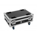 Roadinger - Flightcase 4x AKKU BAR-6 Glow QCL Flex QuickDMX with charging function
