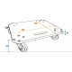 Roadinger - Wheel Board MDF 4 wheels 2 brakes 3