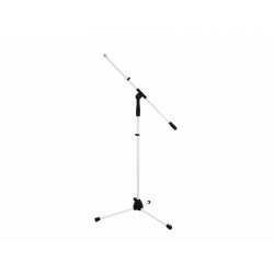 Omnitronic - Microphone Tripod MS-1W with Boom Arm white 1