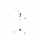 Omnitronic - Microphone Tripod MS-1W with Boom Arm white 3